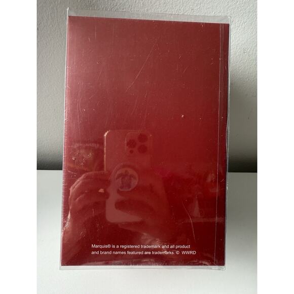 Waterford Marquis Ornament - Red/White/Silver Santa w/List & Bell - 6.5", Sealed - Picture 3 of 6